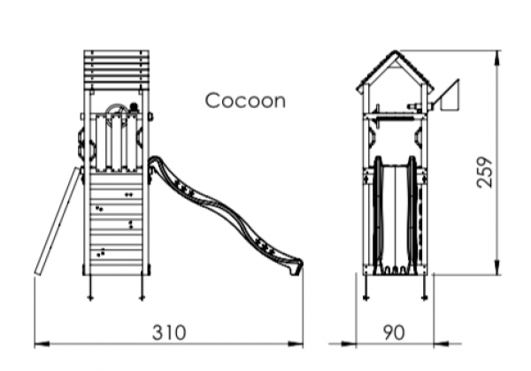 Jungle Gym Cocoon játszótorony